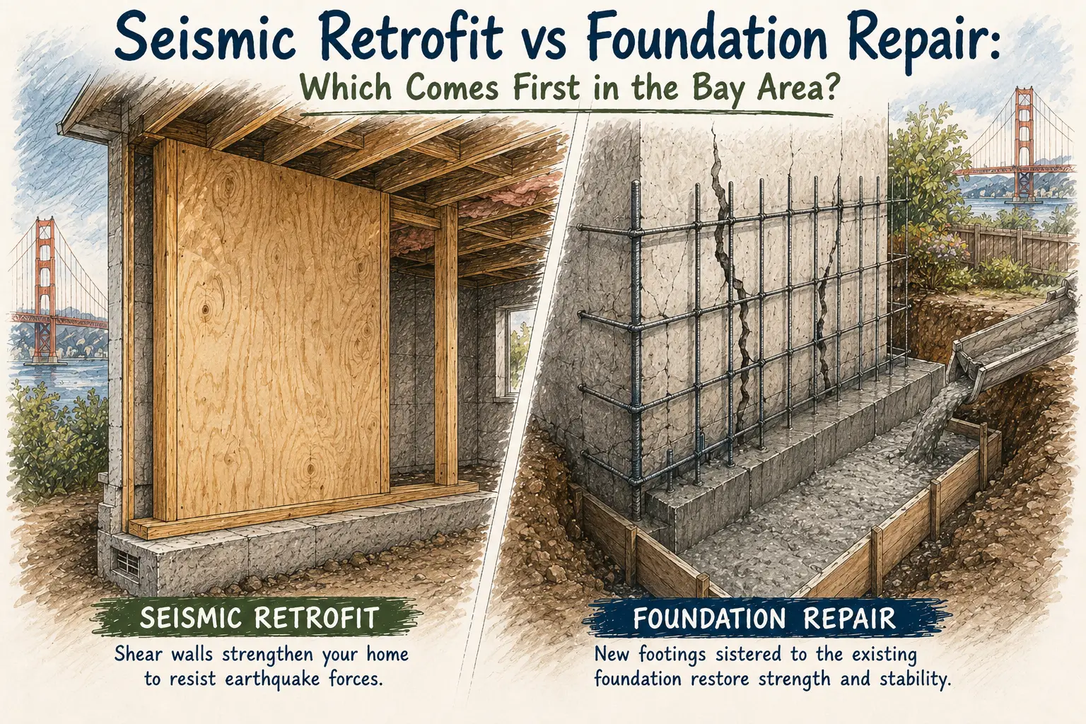 Seismic Retrofit vs Foundation Repair: Which Comes First in the Bay Area?