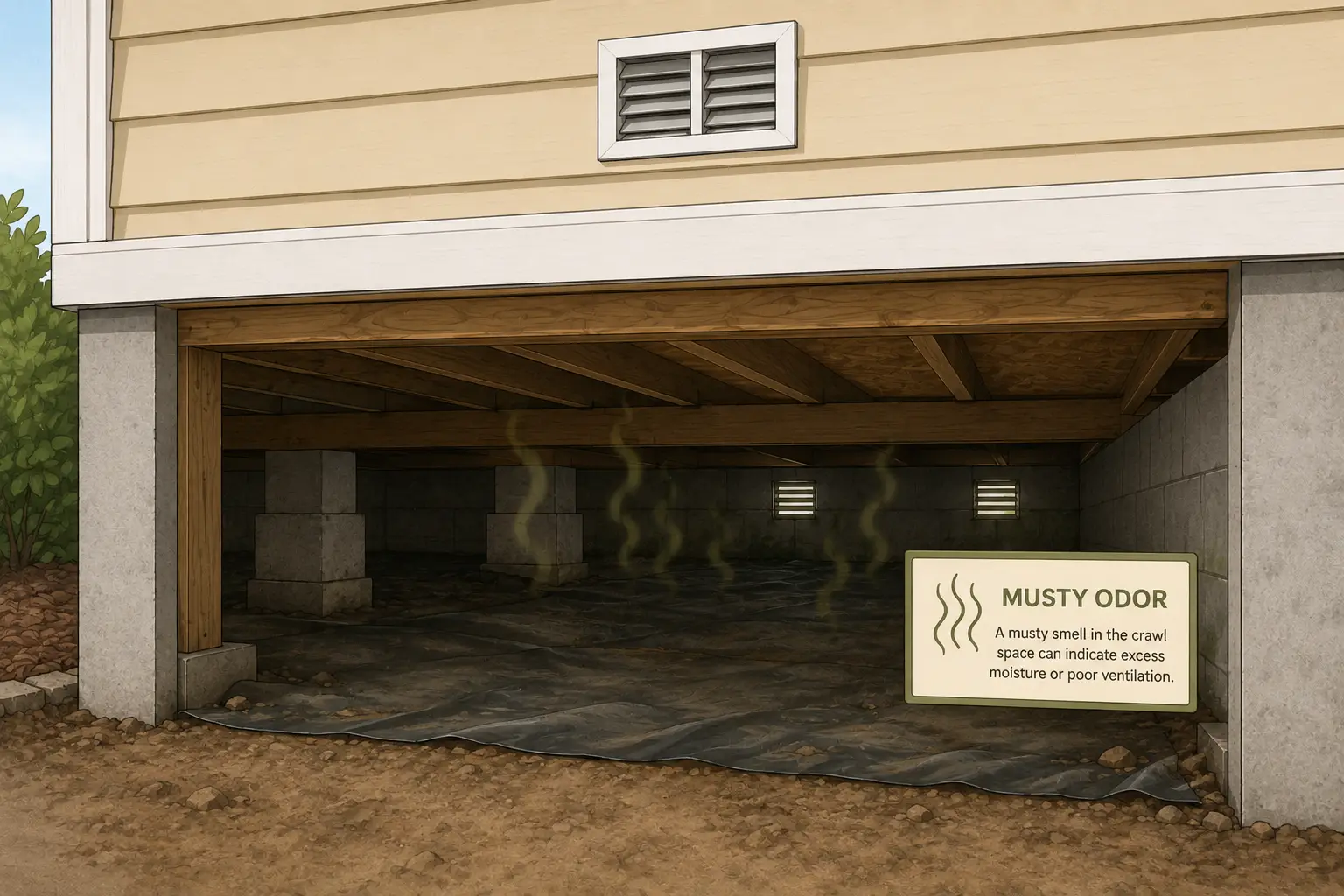 Why Does My Crawl Space Smell Musty?
